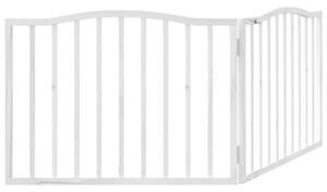 Składana bramka zabezpieczająca dla psa, 2 panele, biała, 160cm