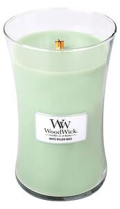 Świeczka zapachowa WoodWick White Willow Moss, 110 h