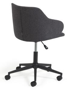Ciemnoszare krzesło biurowe Kave Home Einara