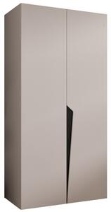 Szafa uchylna otwierana Piano 1 100 wys. 202 cm kaszmir + u. czarny