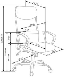 Czarny ergonomiczny fotel obrotowy - Vespan