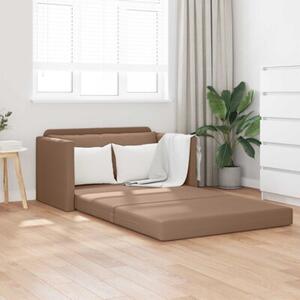 Sofa bed cappuccino 124 x 71 x 78 cm sztuczna skÃ³ra