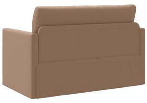 Sofa bed cappuccino 124 x 71 x 78 cm sztuczna skÃ³ra