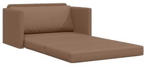 Sofa bed cappuccino 124 x 71 x 78 cm sztuczna skÃ³ra