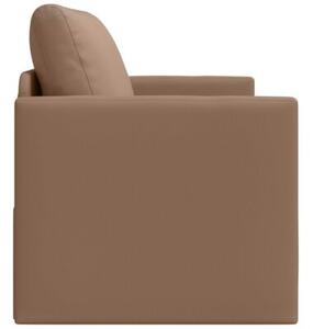 Sofa bed cappuccino 124 x 71 x 78 cm sztuczna skÃ³ra