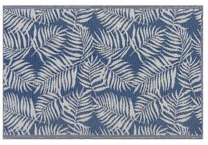 Dywan zewnętrzny prostokątny 120x180 cm motyw roślinny liście palmy niebieski Kota Beliani