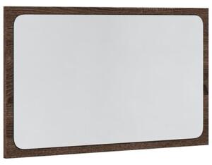 Lustro Åazienkowe z LED, brÄ zowy dÄ b, 60x8,5x38 cm