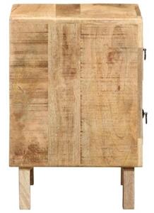 Szafka nocna 2 szt. 40x32x46 cm drewno lite surowe mango