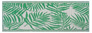 Dywan zewnętrzny dwustronny 60 x 105 cm liście palmowe zielony Kota Beliani