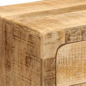 Szafka nocna 2 szt. 40x32x46 cm drewno lite surowe mango