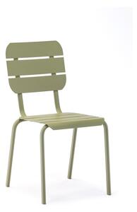Zestaw 4 oliwkowych krzeseł ogrodowych Ezeis Alicante