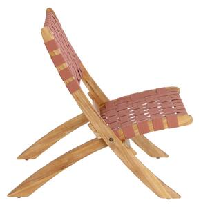 Ogrodowe składane krzesło z drewna akacji Kave Home Chabeli
