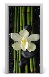 Naklejka samoprzylepna okleina Orchidea i bambus