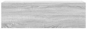 Wisząca szafka łazienkowa, szary dąb sonoma, 100x25x30 cm