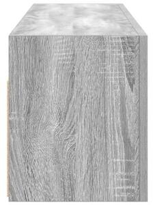 Wisząca szafka łazienkowa, szary dąb sonoma, 100x25x30 cm