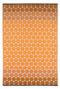 Pomarańczowy dywan zewnętrzny Green Decore Hexagon, 90x150 cm