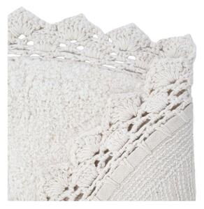 Kremowy ręcznie wykonany dywan z bawełny Nattiot Perla, ø 110 cm