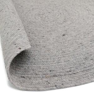 Szary ręcznie wykonany dywan z wełny i bawełny Nattiot Neethu, ø 140 cm