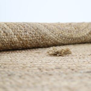 Naturalny ręcznie wykonany dywan jutowy Nattiot Siska, ø 140 cm