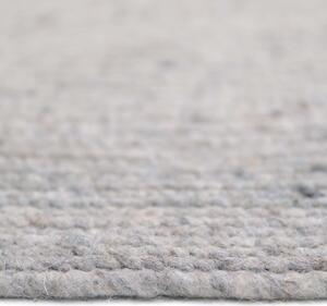 Szary ręcznie wykonany dywan z wełny i bawełny Nattiot Neethu, ø 140 cm
