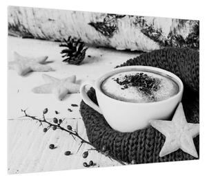 Obraz - Zimowe cappuccino (70x50 cm)