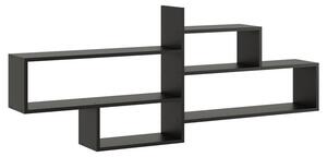 Czarna minimalistyczna półka wisząca - Orsa