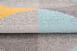 Szaro-turkusowy dywan nowoczesny - Caso 6X