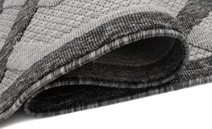 Jasnoszary dywan nowoczesny dwupoziomowy - Voso 3X