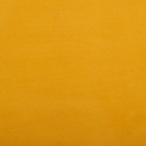 Minimalistyczna szafka nocna tapicerowana welur 1 szuflada żółta Flayat Beliani