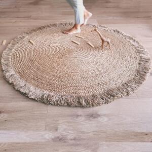 Naturalny ręcznie wykonany dywan z juty Nattiot Terra, ø 140 cm
