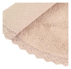 Beżowy ręcznie wykonany dywan z bawełny Nattiot Perla, ø 110 cm