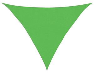 Żagiel przeciwsłoneczny 160 g/m², jasnozielony, 3x3x4,2 m, hdpe