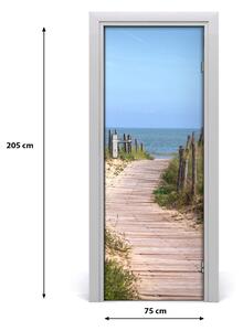 Naklejka fototapeta na drzwi Ścieżka na plażę