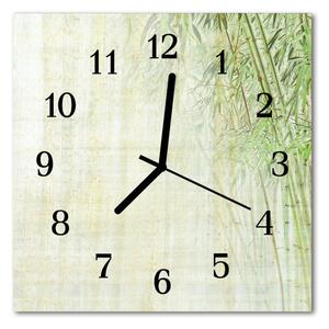 Zegar ścienny kwadrat Bambusowa roślina