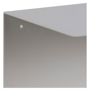 Biała podwójna metalowa półka ścienna Actona Joliet, szer. 35 cm