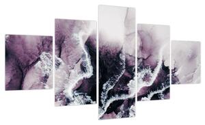 Obraz - Fioletowy marmur N⁰2 (125x70 cm)