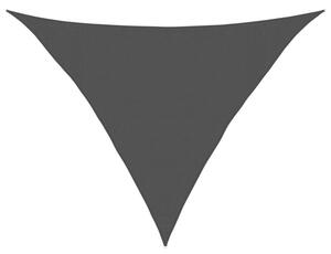Żagiel przeciwsłoneczny, 160 g/m², czarny, 3,5x3,5x4,9 m, hdpe