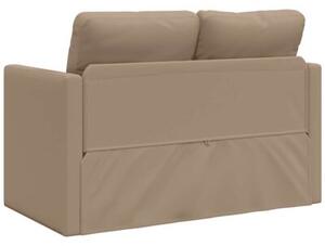 Sofa podÅogowa 2-w-1, cappuccino, 112x174x55 cm, sztuczna skÃ³ra