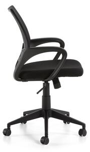 Czarne krzesło biurowe Kave Home Ebor
