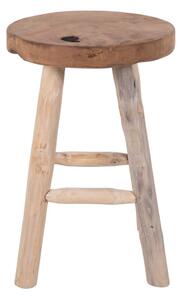 Tekowy stołek z 4 nogami House Nordic Badia, ø 30 cm