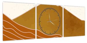 Obraz - Spacefrog design mountain N⁰1 (z zegarem) (90x30 cm)