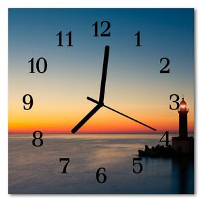 Zegar ścienny kwadrat Latarnia morska