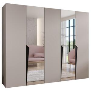 Szafa uchylna otwierana Piano 2 250 wys. 202 cm kaszmir + u. czarny