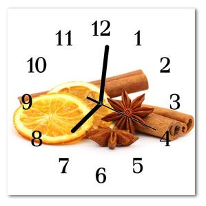 Zegar ścienny kwadrat Cytryna waniliowa