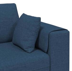 Sofa 4-osobowa z oddychajÄ cÄ tkaninÄ w kolorze niebieskim, nowoczesny design i wygodne wsparcie sprÄÅ¼ynowe
