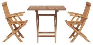 Zestaw mebli ogrodowych z akacji - elegancki stół i krzesła w minimalistycznym stylu