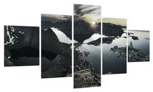 Obraz - Norweskie góry (125x70 cm)
