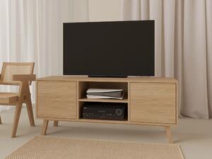 Szafka / Komoda RTV dębowa 150 cm wysoka