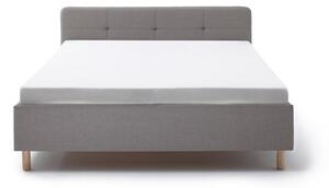 Jasnoszare łóżko dwuosobowe Meise Möbel Amelie, 180x200 cm