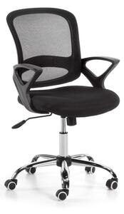 Czarne krzesło biurowe Kave Home Lambert